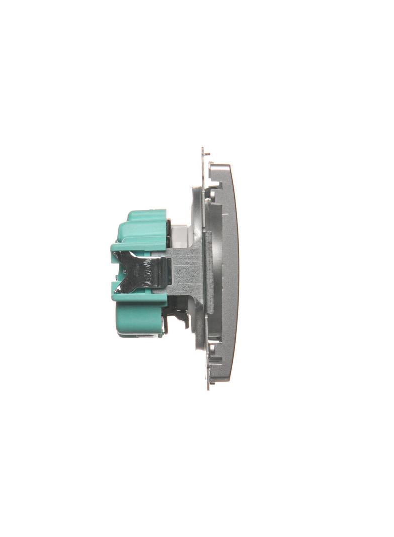 Simon Basic Gniazdo wtyczkowe pojedyncze z uziemieniem 16A 250V z przesłonami torów prądowych szybkozłączka srebrny mat BMGZ1CZ.01/43 BMGZ1cz.01/43 KONTAKT