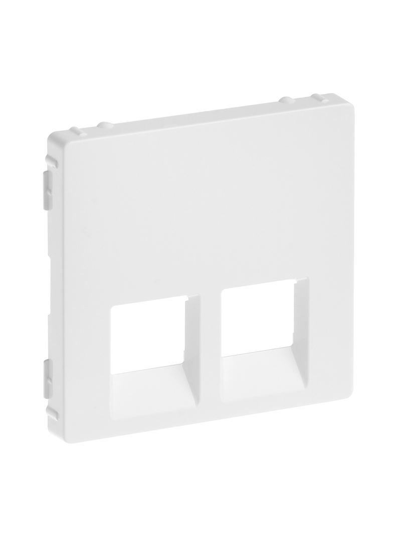 VALENA LIFE PLAKIETKA GNIAZDA 2 x RJ 45 BIAŁA, Legrand