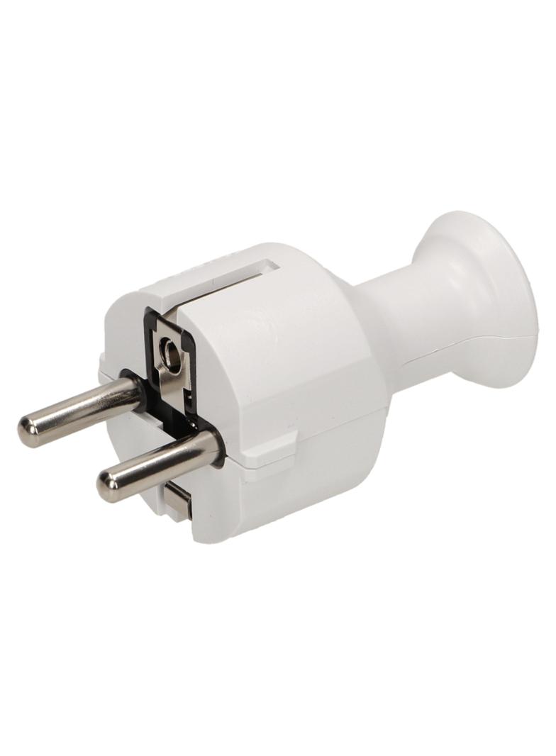 Wtyczka prosta biała WT-40/BIAŁY ORNO