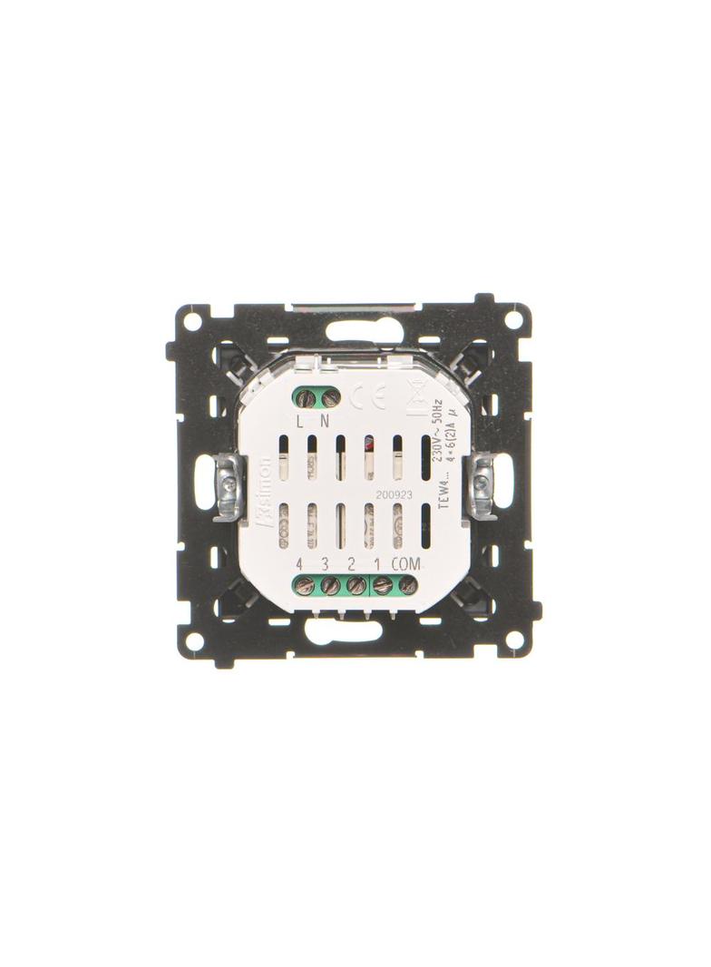 Simon 55 Łącznik/Przycisk zwierny 4-krotny elektroniczny Czarny mat TEW4.01/149 KONTAKT
