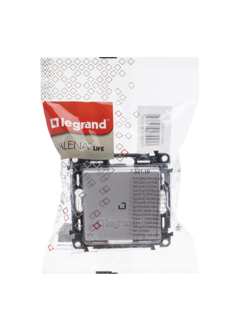 VALENA LIFE ŁĄCZNIK JEDNOBIEGUNOWY PODŚWIETLANY BIAŁY 250 V~, Legrand