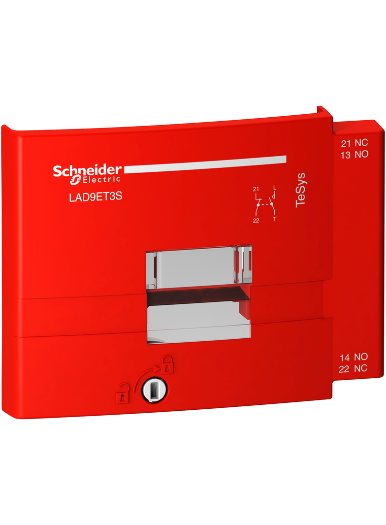 Pokrywa zabezpieczająca do styczników LC1D80-D95 czerwona PREVENTA LAD9ET3S SCHNEIDER
