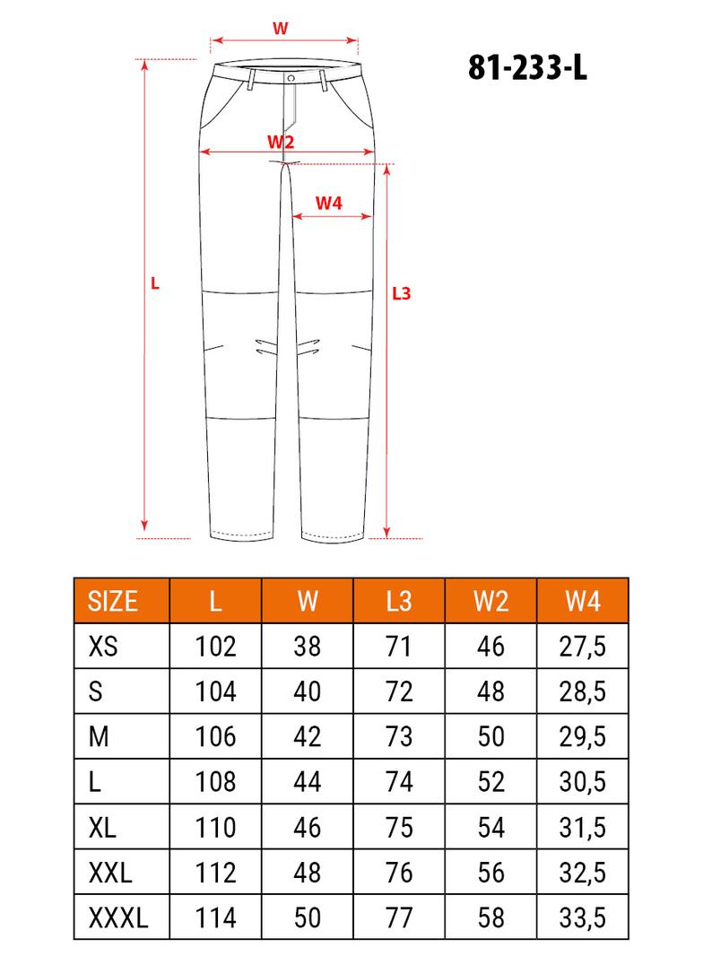 Spodnie robocze 5-kieszeniowe DENIM, czarne, rozmiar L