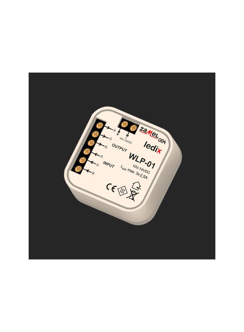 Wzmacniacz RGB dopuszkowy TYP: WLP-01