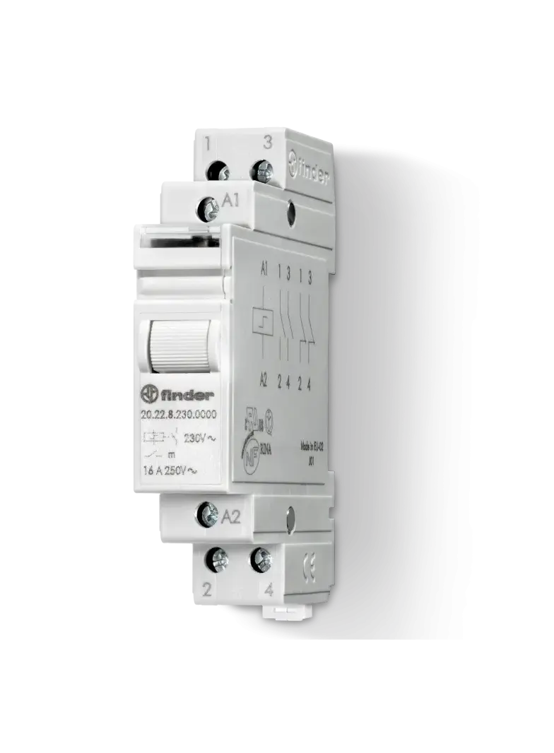 Modułowy przekaźnik impulsowy 2 Z; 16A; 12V AC, 20.26.8.012.4000