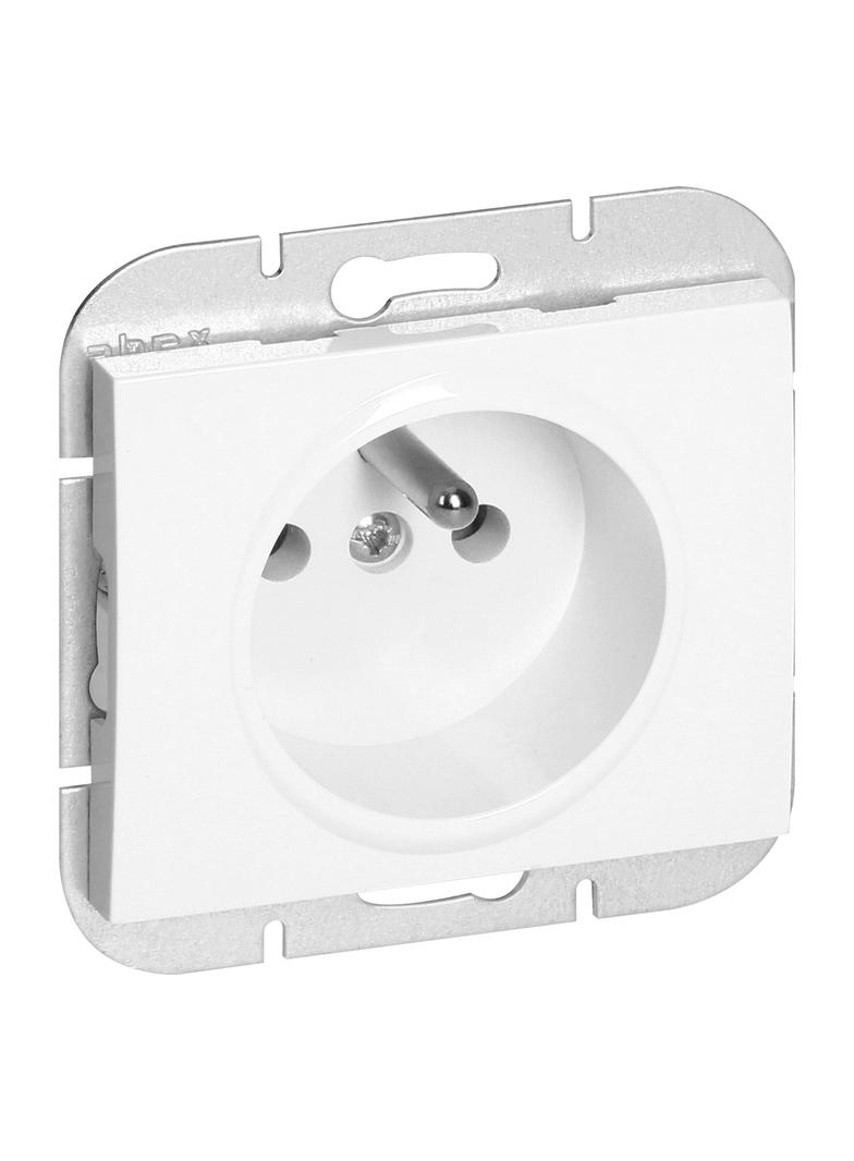 Gniazdo pojedyncze podtynkowe 2P+Z Onyx, 16A, 250V, PT-16O, biały OR-OE-7505/W ORNO
