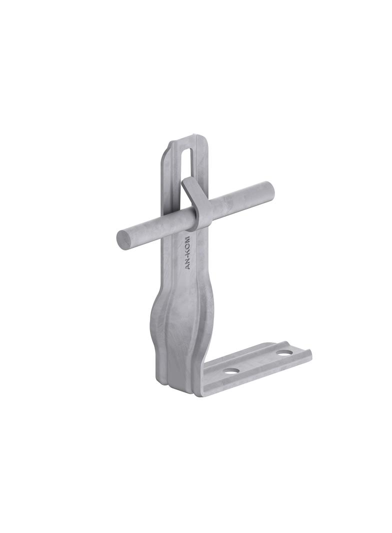 AN-09R/OG/-N Uchwyt kątowy skręcony H=10cm Z-zagięcie /OG/