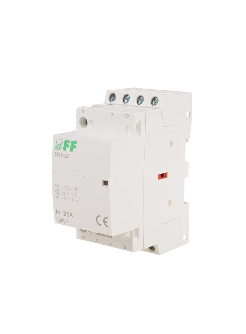 Stycznik modułowy montaż na szynie styki 2Z+2R 25A ST25-22 F&F
