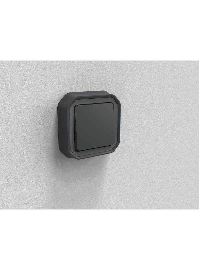 NOWE PLEXO - ŁĄCZNIK SCHODOWY KOMPLET PODTYNKOWY 10AX - 250 V ANTRACYT 069881L LEGRAND