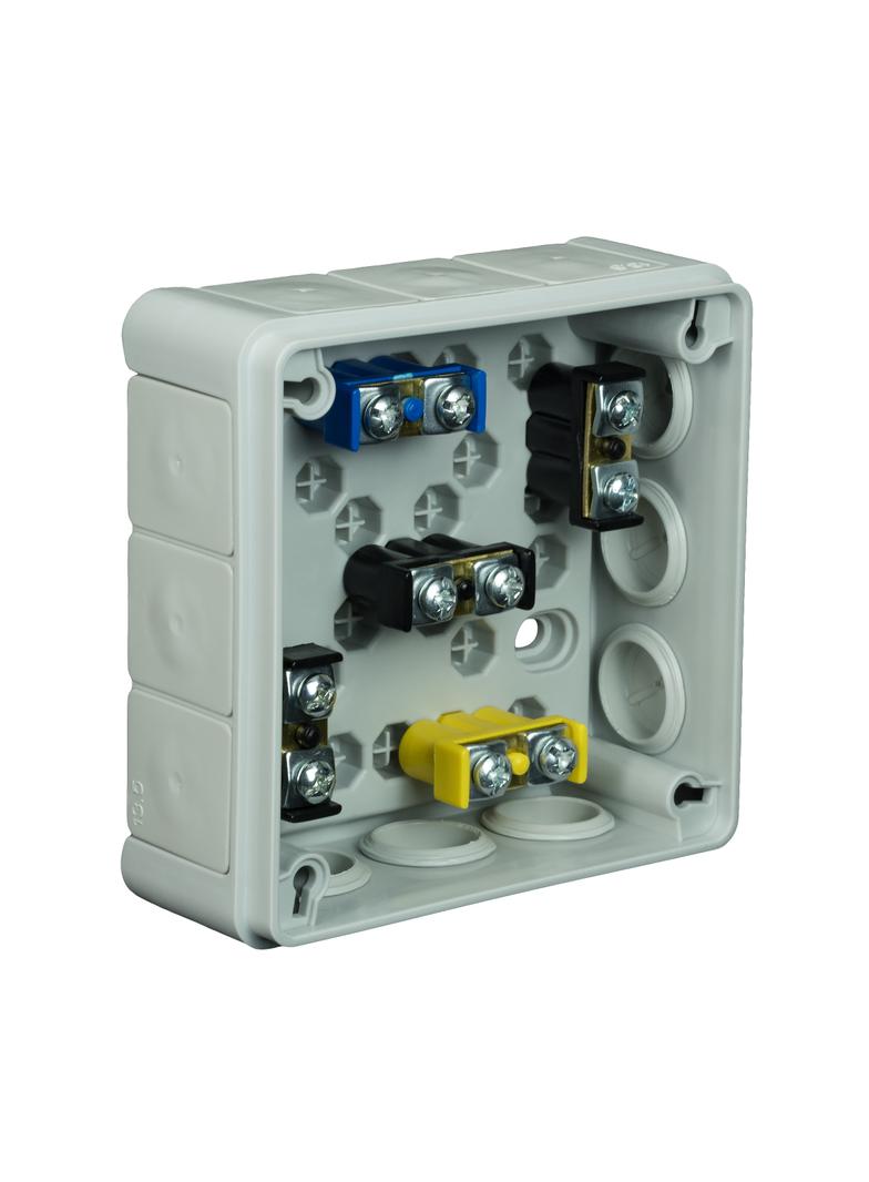 VP-41 Puszka n/t 98x98x42mm IP55 12-wl dł.gum. Z-ac. popiel VP 041-53 61.142 OPATÓWEK