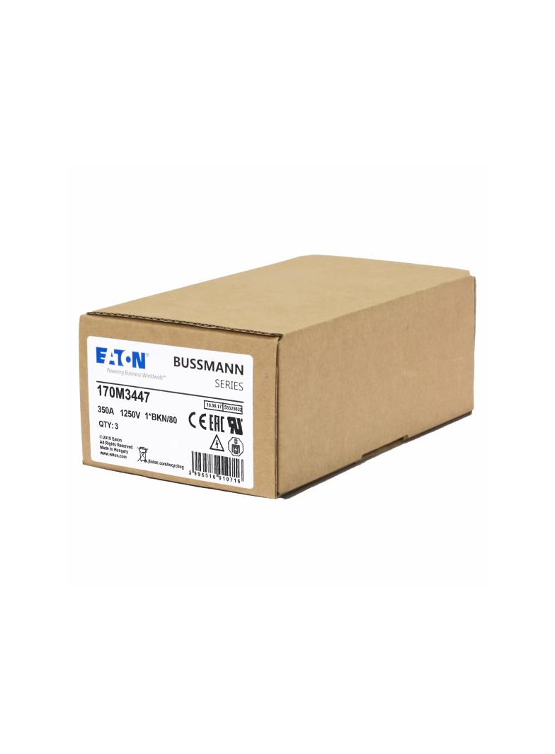 FUSE 350A 1250V 1*BKN/80 AR CU Wkładka szybka 350A AC 1250V rozmiar 1 45x59x81 mm aR 170M3447 EATON