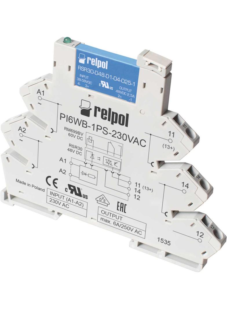Przekaźnik Interfejsowy PIR6WB-1PS-60VDC-R01 RELPOL