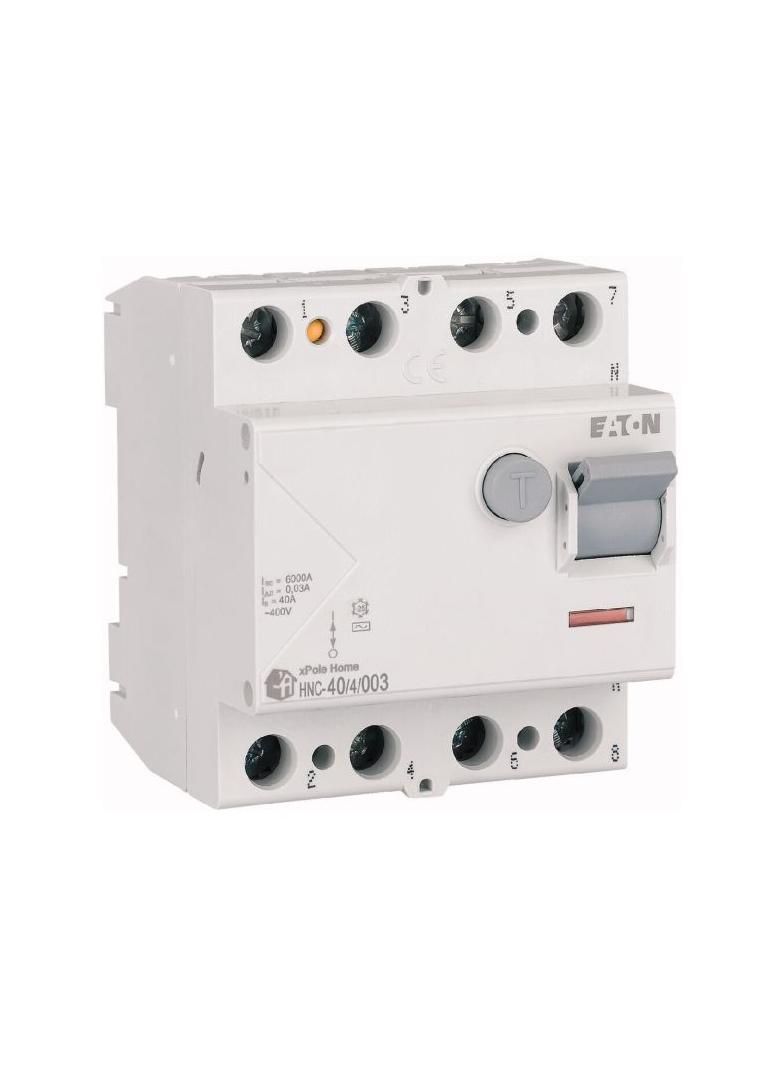 HNC-40/4/003 Wyłącznik różnicowoprądowy 6kA 40A 4P 30mA typ AC 194694 EATON