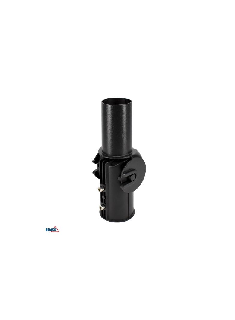 UCHWYT REGULOWANY DO OPRAW Z UCHWYTEM FI60mm NA SŁUPACH Z FI60mm SZARY