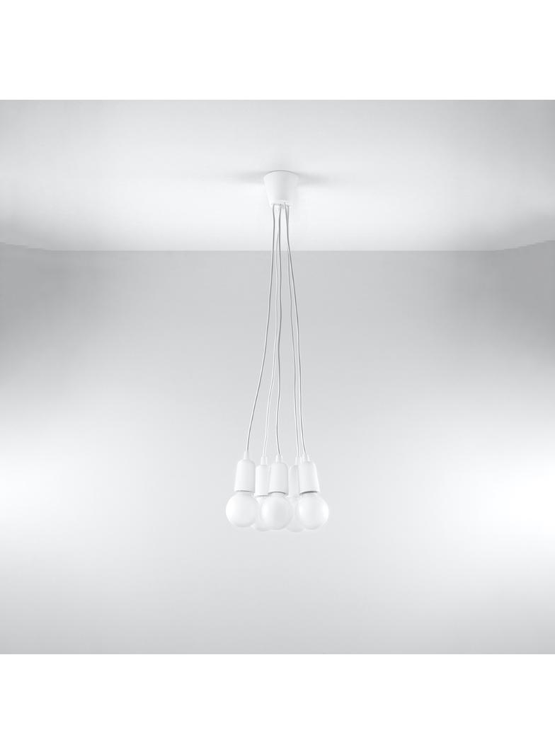 Sollux Lampa wisząca DIEGO 5 biała SL.0571