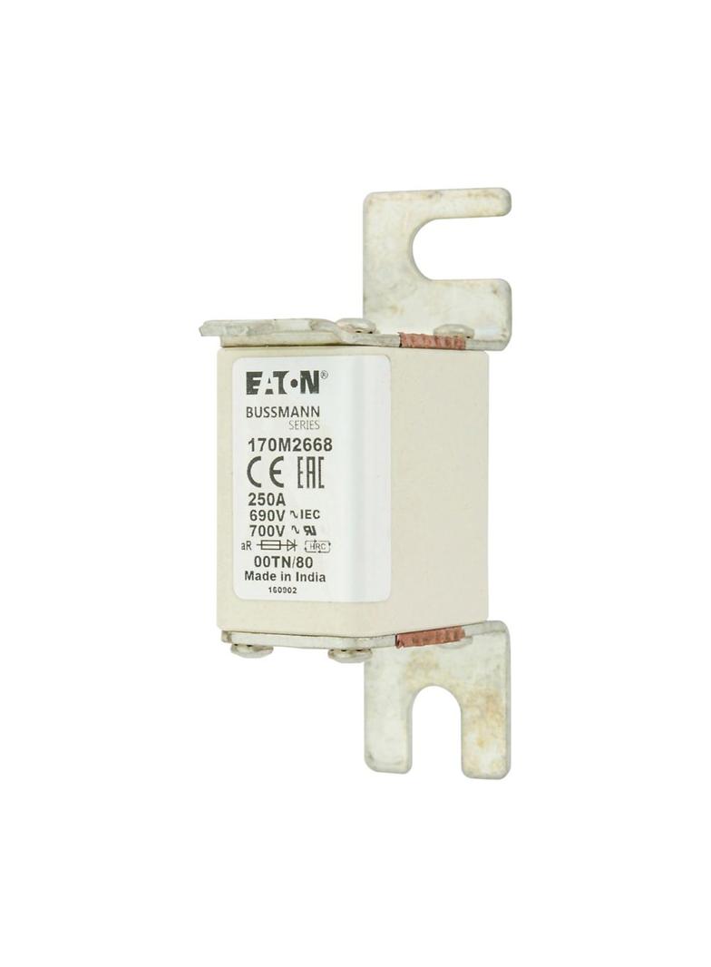 250A 690V aR 00TN/80 TYPE T IND. FUSE Wkładka szybka 250A AC 690V DIN 00 aR DIN IEC nieizol 170M2668