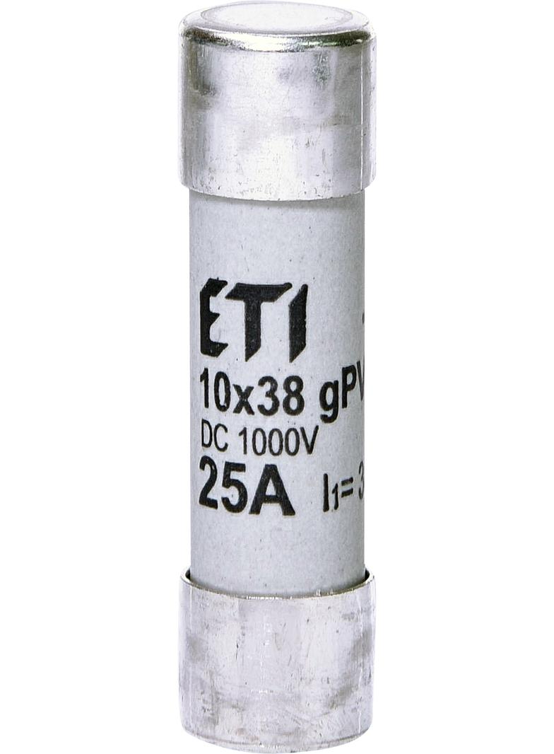 Wkładka topikowa cylindryczna PV CH10x38 gPV 25A 1000V DC 002625139 ETI