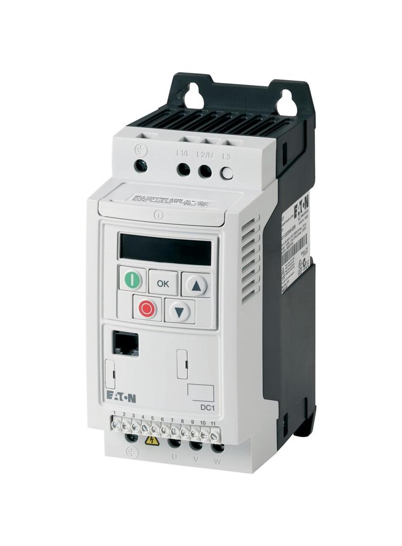 DC1-S27D0FN-A20CE1 Przemiennik częstotliwości DC1+ 0,75kW 1-faz./1-faz. 230V IP20 186091 EATON