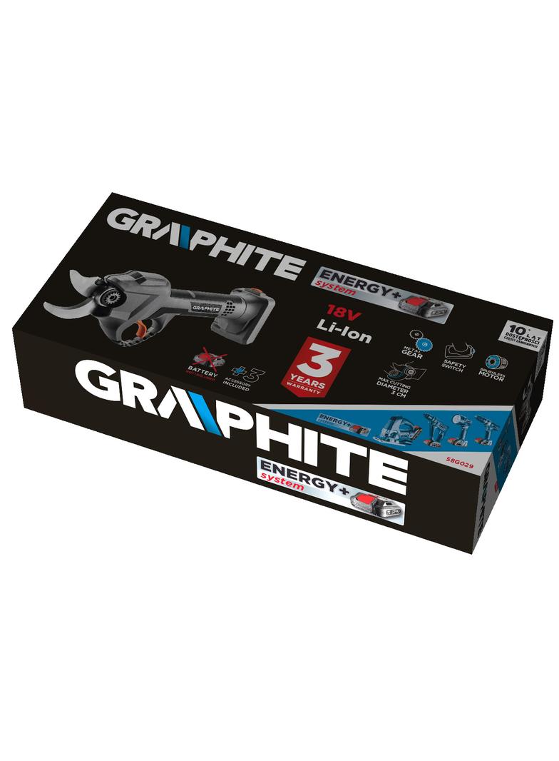 Sekator akumulatorowy bezszczotkowy Energy + 18V Li-lon, bez akumulatora