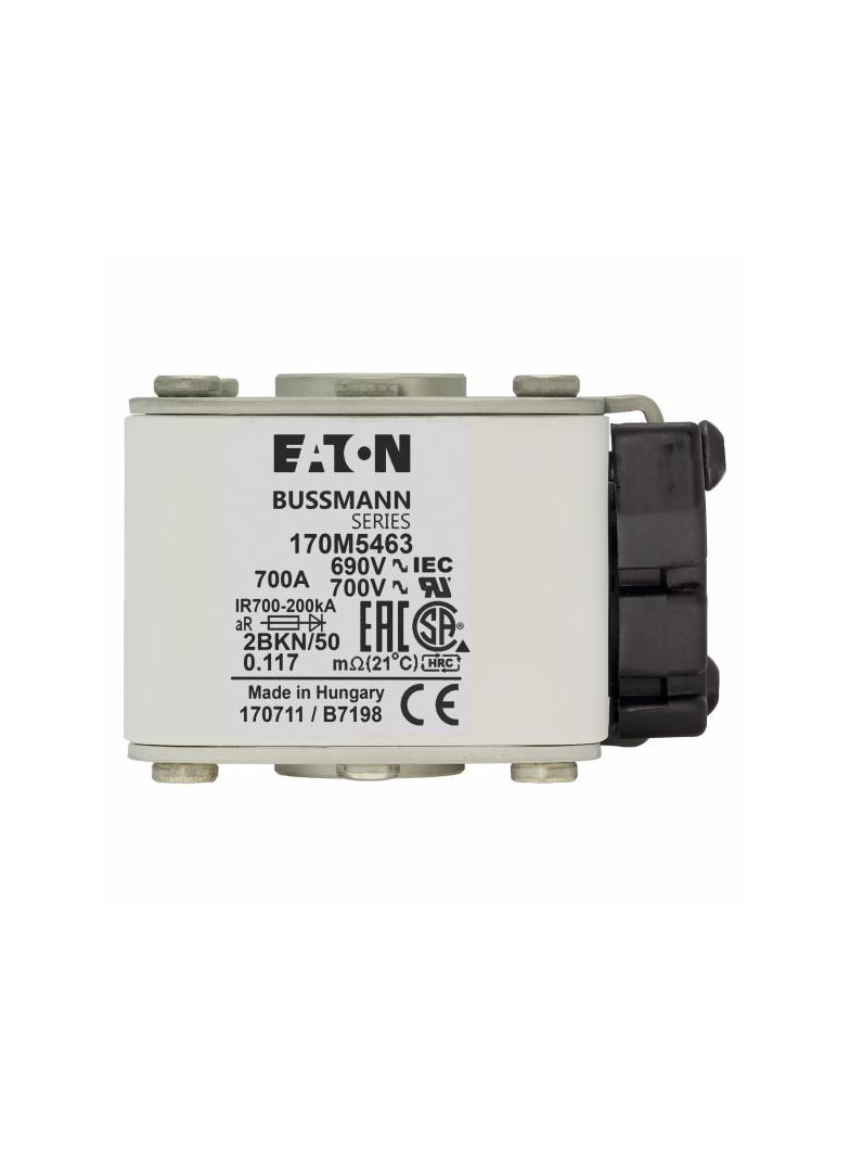 FUSE 700A 690V 2BKN/50 AR UC Wkładka szybka 700A AC 690V rozmiar 2 aR IEC UL 170M5463 EATON
