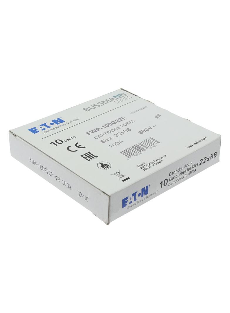 100A 690V AC gR 22X58mm FUSE W/O STRIKER Wkładka szybka 100A AC 690V 22x58 gR IEC UL FWP-100G22F EAT