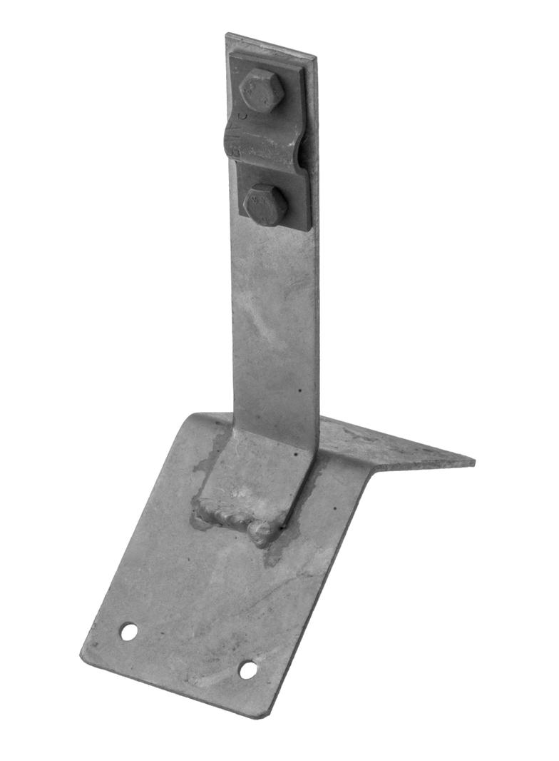 Uchwyt dachowy, szczytowy B = 11 cm (zacisk przez śrubę) oc.ogniowy