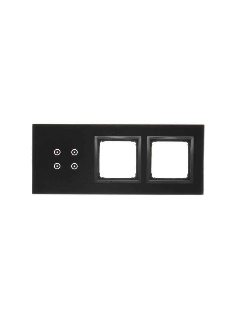 Simon 54 Touch Panel dotykowy S54 Touch 3 moduły 4 pola dotykowe + 2 otwory na osprzęty S54 zastygła lawa DSTR3400/73 KONTAKT