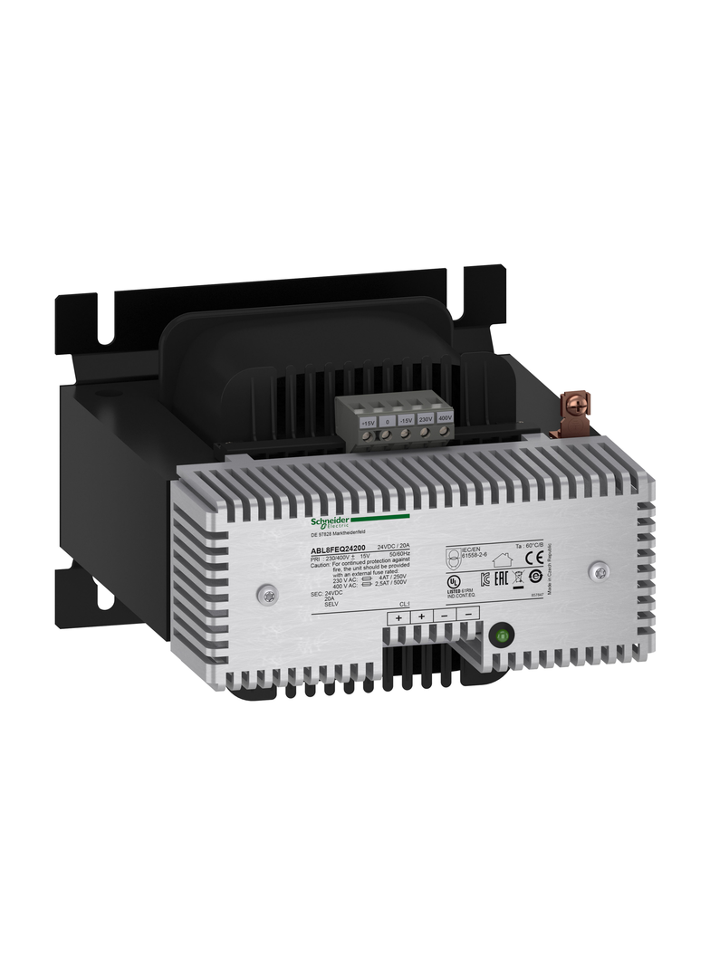 Phaseo, zasilacz prostujący i filtrujący, 1 lub 2 fazowy, 400 V AC, 24 V, 20 A