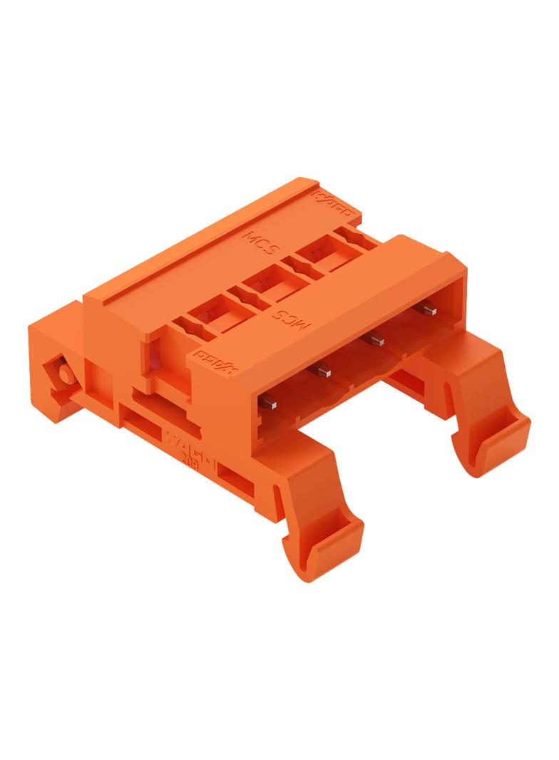 MCS-MIDI Classic wtyk dwustronny 4-bieg. pomarańczowy raster 7,62 mm /25szt./ WAGO