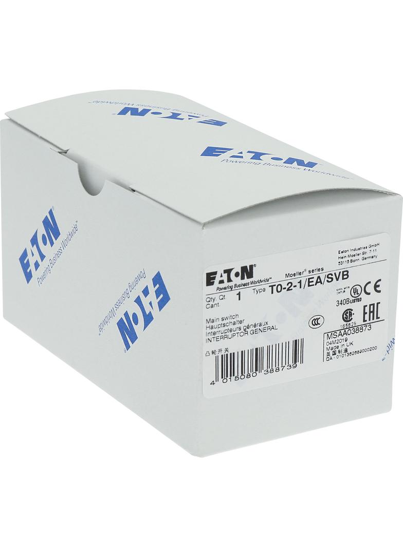 Łącznik krzywkowy-1 3P 20A do wbudowania T0-2-1/EA/SVB 038873 EATON