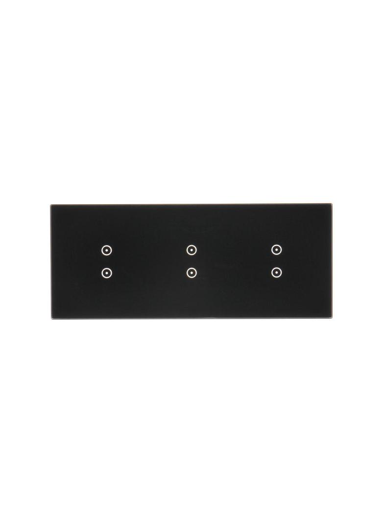 Simon 54 Touch Panel dotykowy S54 Touch 3 moduły 2 pola dotykowe pionowe + 2 pola dotykowe pionowe + 2 pola dotykowe pionowe zastygła lawa DSTR3333/73 KONTAKT