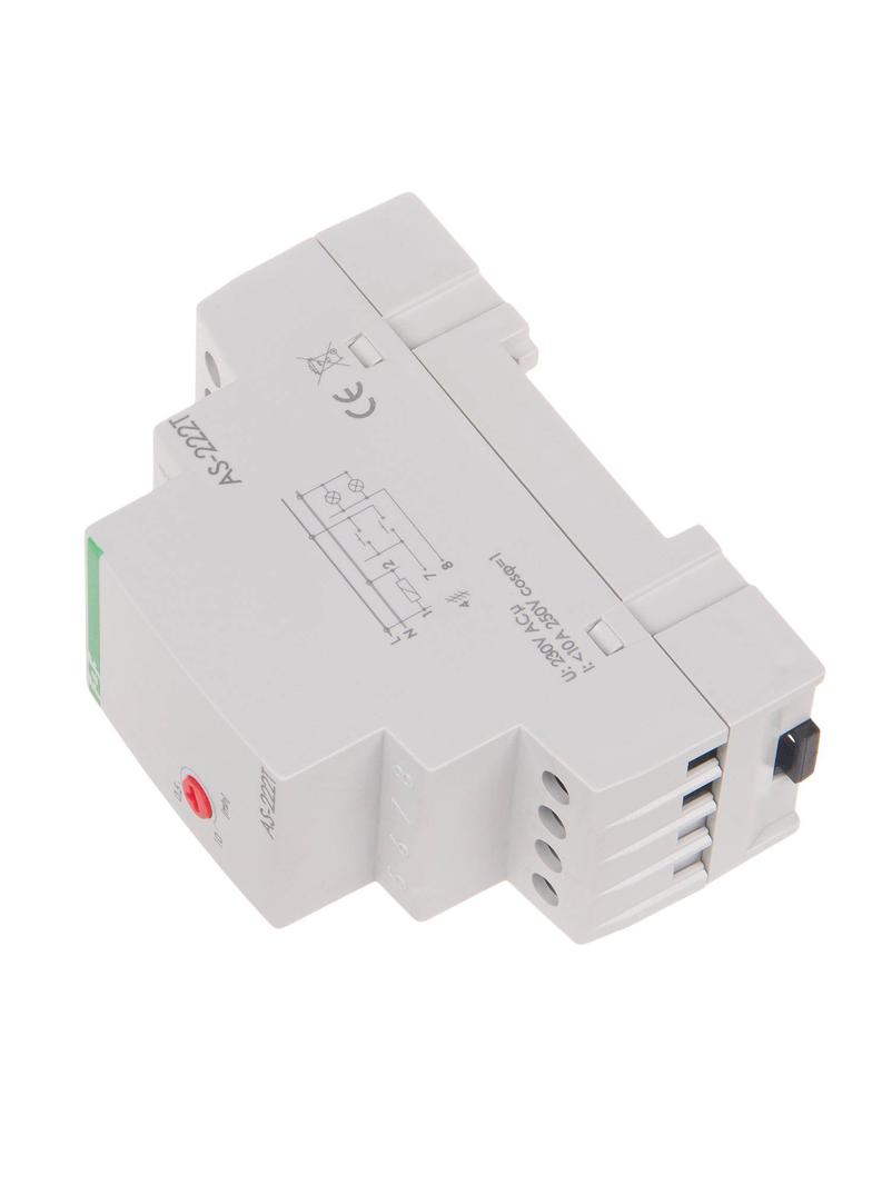 AUTOMAT SCHODOWY Z FUNKCJĄ SYGNALIZACJI WYŁĄCZENIA OŚWIETLENIA I PRZECIWBLOKADĄ, UN=230V, I=16A, 2 M