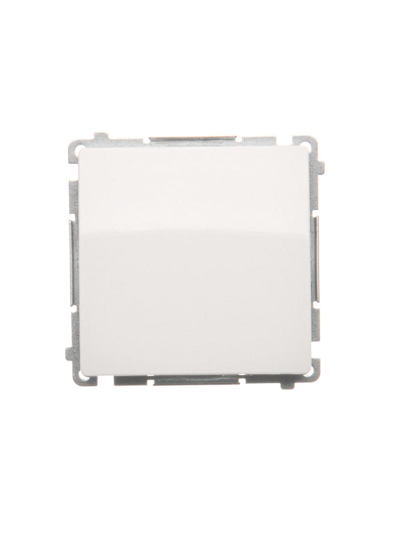 Simon Basic Przycisk pojedynczy rozwierny bez piktogramu 10A z. śrub. biały