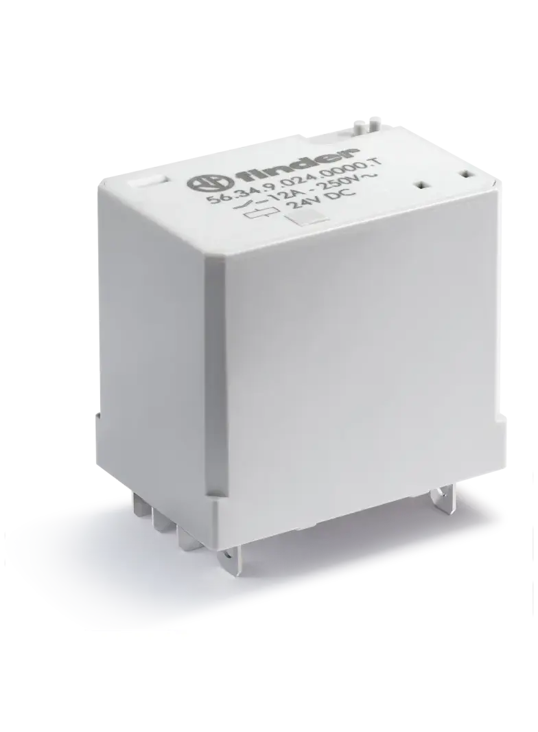 Miniaturowy przekaźnik mocy 4 P; 12A; 120V AC; LED