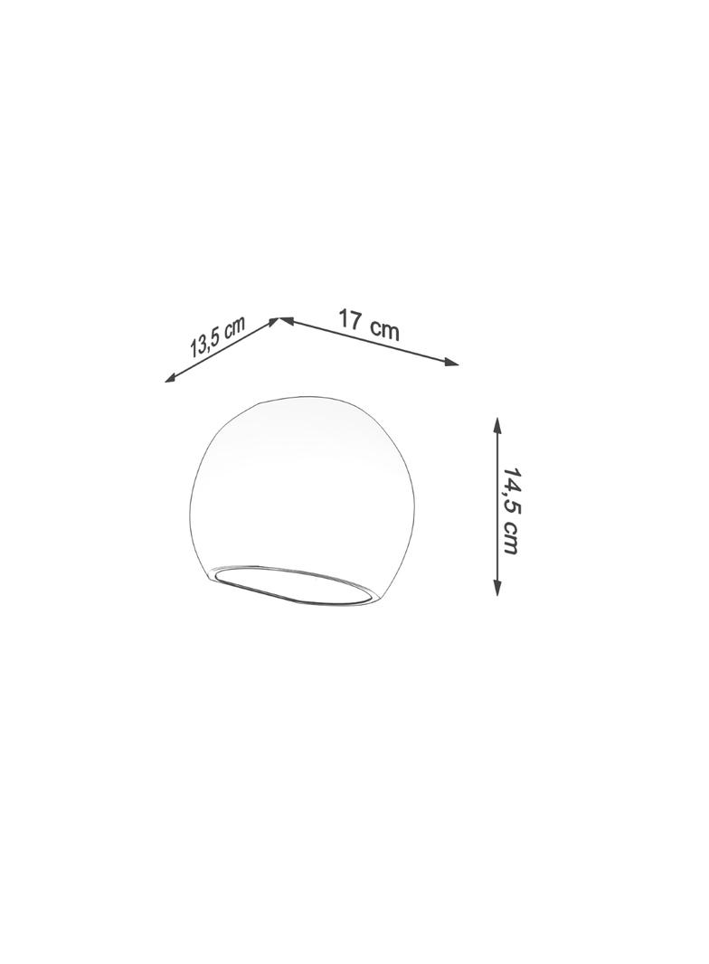 Sollux Kinkiet lakierowany GLOBE biały połysk SL.1026