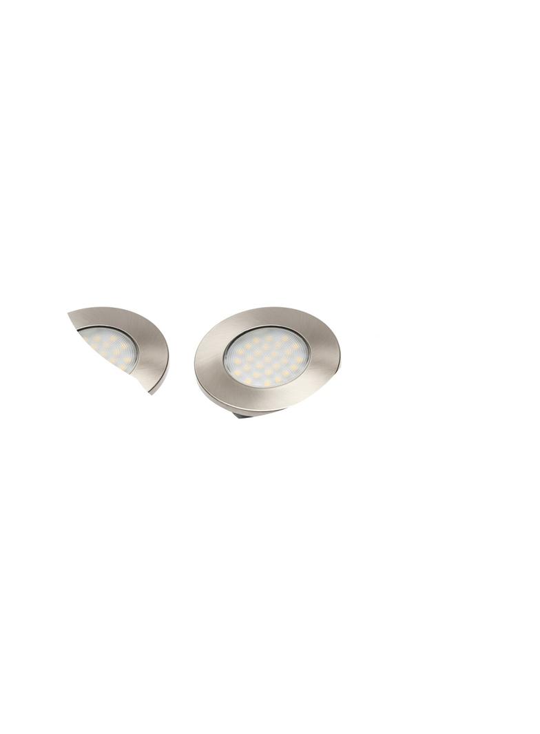 ZESTAW LEDOWY BARRI PLUS, 3X OPRAWA OKRĄGŁA WPUSZCZANA 27 LED 3528SMD, CIEPŁY BIAŁY 230V, 1.5W