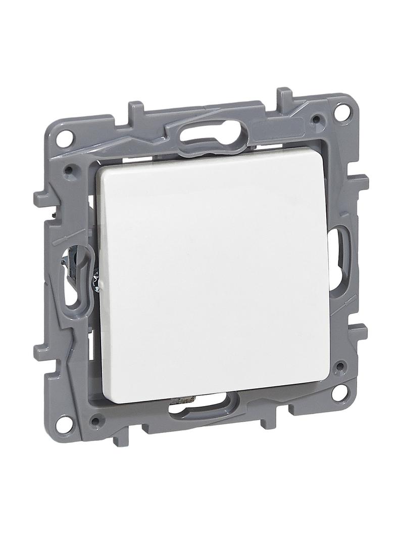 NILOE/NILOE SELECTION - PRZYCISK POJEDYNCZY 6 A PODŚWIETLANY DOSTARCZANY Z LAMPKĄ, Legrand