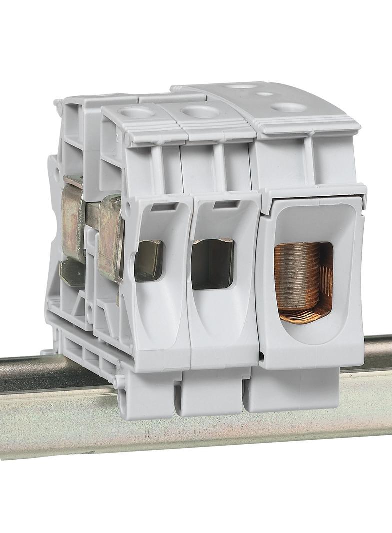 ZŁĄCZKA VIKING 1 TOROWA 16MM2 SZARA, Legrand