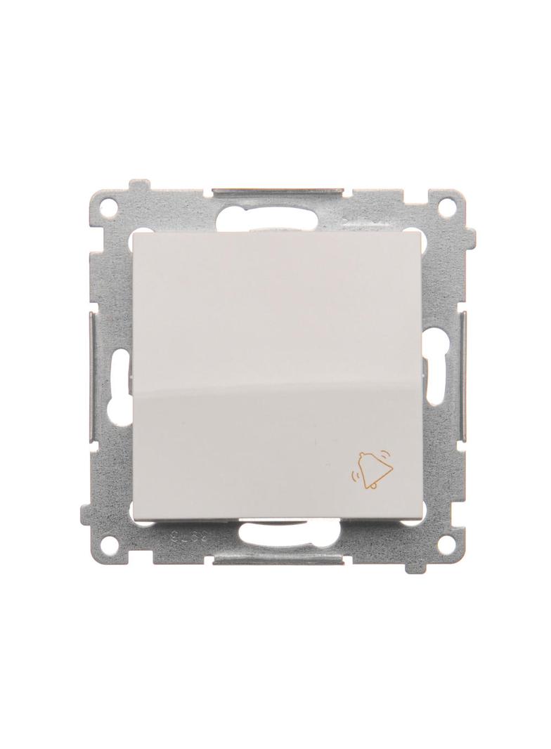 Simon 54 Przycisk „dzwonek” 16A z. śrub. biały