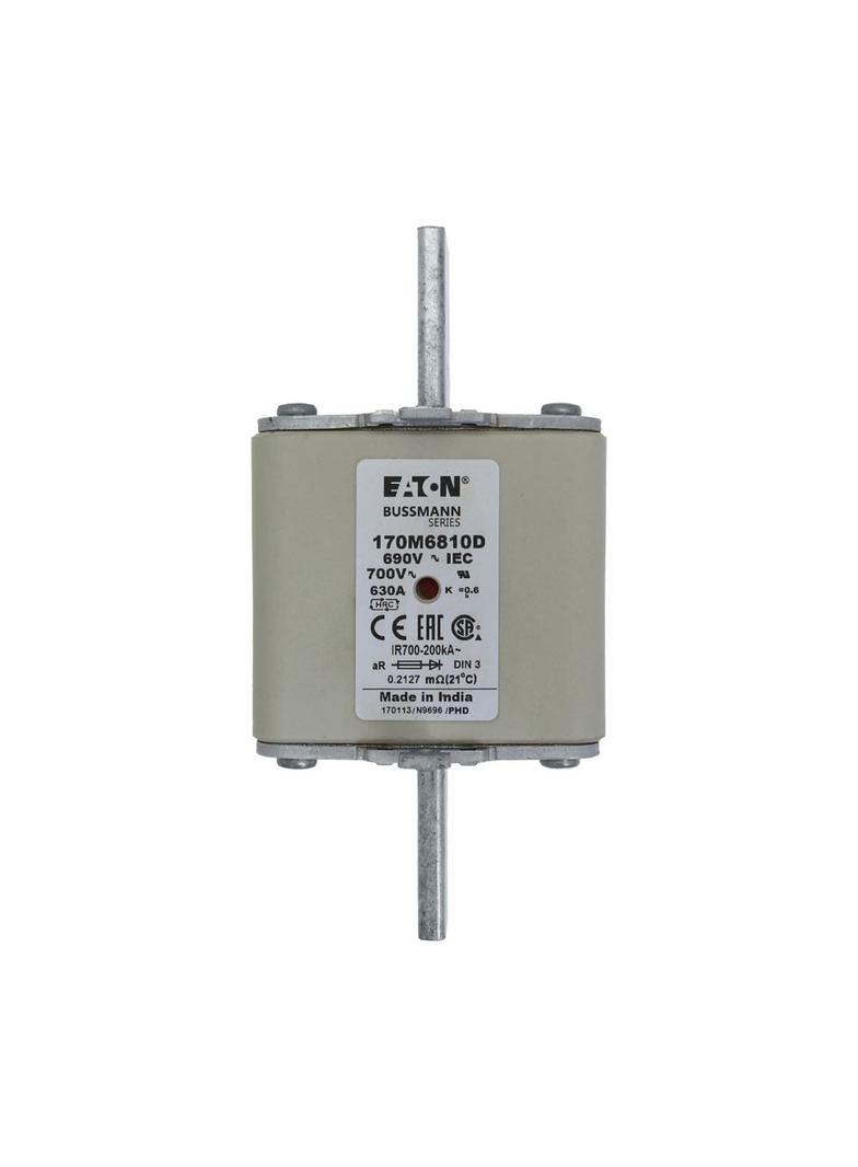 630A 690V aR DIN 3 HSDNH FUSE Wkładka szybka 630A AC 690V DIN 3 aR DIN IEC podwójny wskaźni 170M6810
