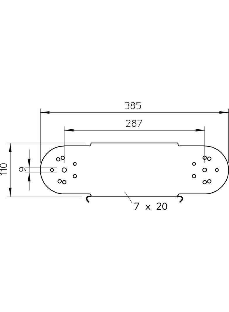 PIONOWY ELEMENT ŁUKU 110X300MM