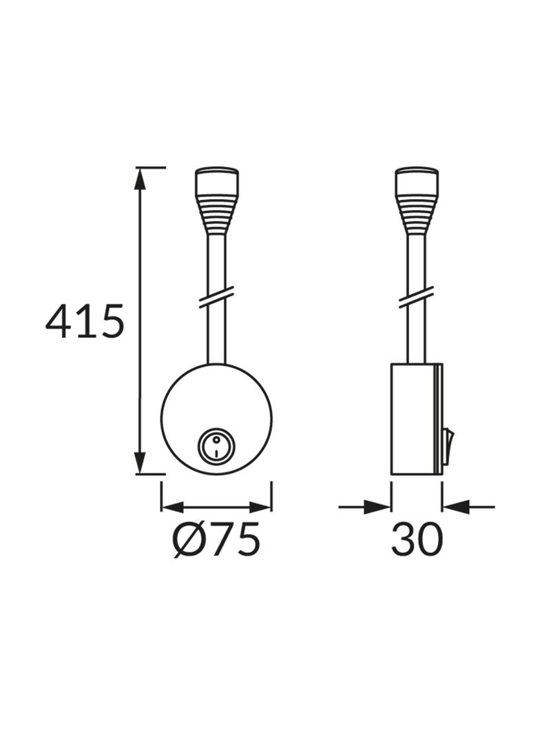 Oprawa dekoracyjna COB LED POLA LED 3,5W WHITE 4000K 03738 IDEUS