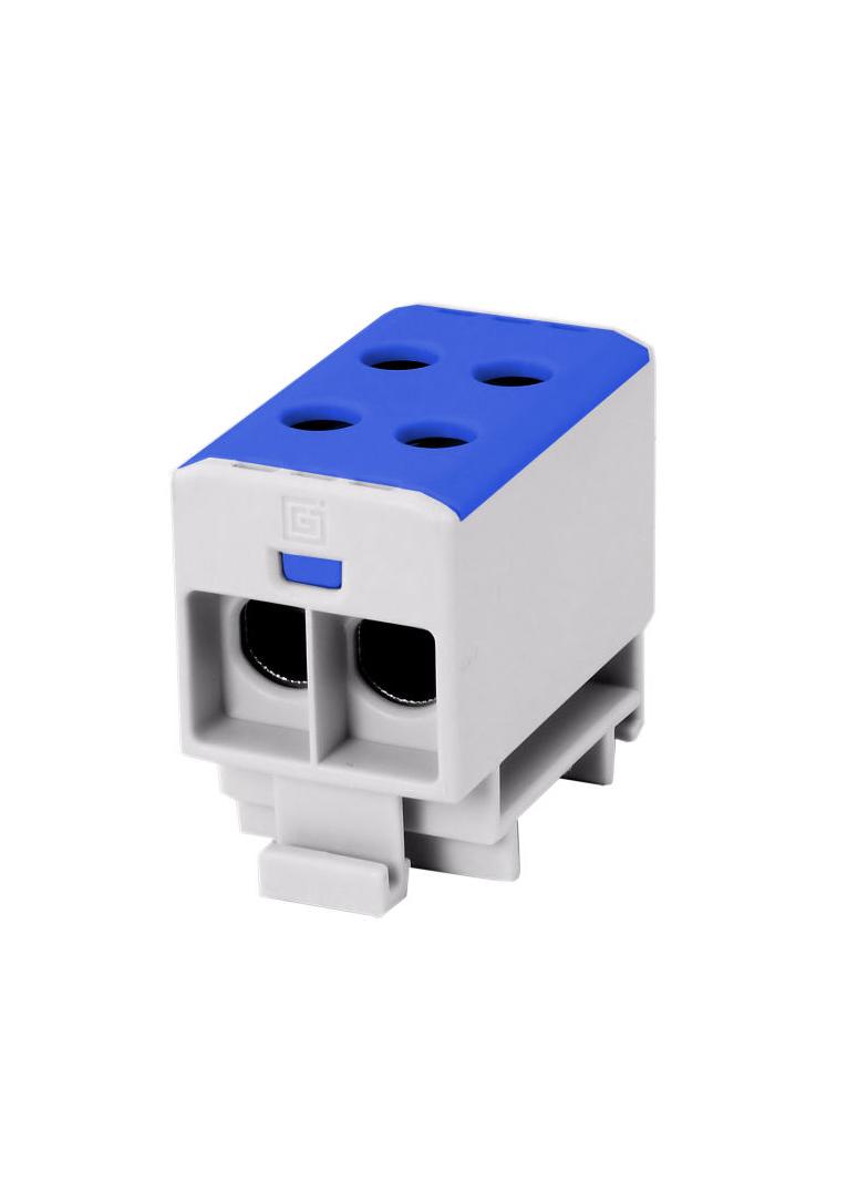 VC05-0154 ,  Złączka szynowa gwintowa rozgałęźna AL/CU/ 2,5-35mm2/ TS 35/ 1 tor, 4 otw. zaciskowe, n