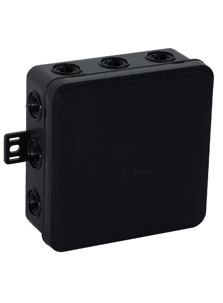 Puszka n/t CLICK IP54 12 przepustów kablowych 100x100x41mm czarny 32 szt. OR-JB-13804/B/32 ORNO