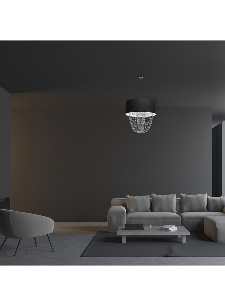 lampa wisząca Almeria E27 czarna/chrom MLP6432 Milagro