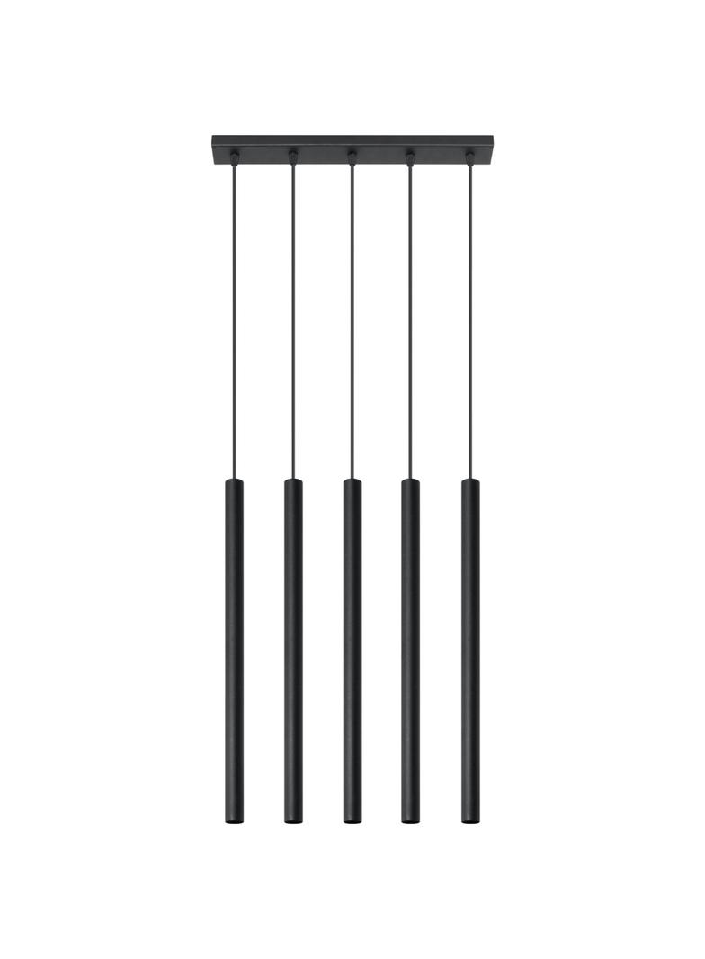 Sollux Lampa wisząca PASTELO 5 czarna SL.0472