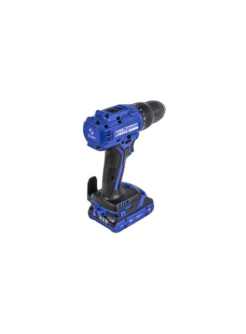 Wiertarko-wkrętarka akumulatorowa 18V 55Nm – zestaw M2
