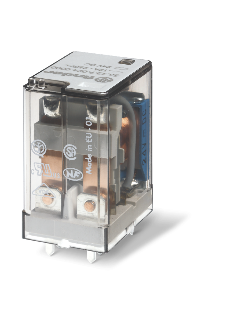 Przekaźnik mocy miniaturowy serii 56: 2P 12A 125V AC 56.42.8.125.0000 /10szt./ FINDER
