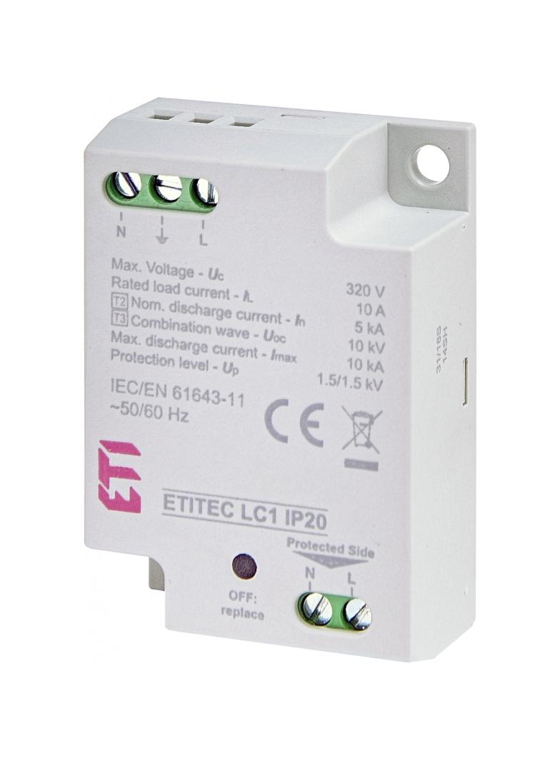 Ogranicznik przepięć - do źródeł światła LED TEC LC1 IP20 002442980 ETI