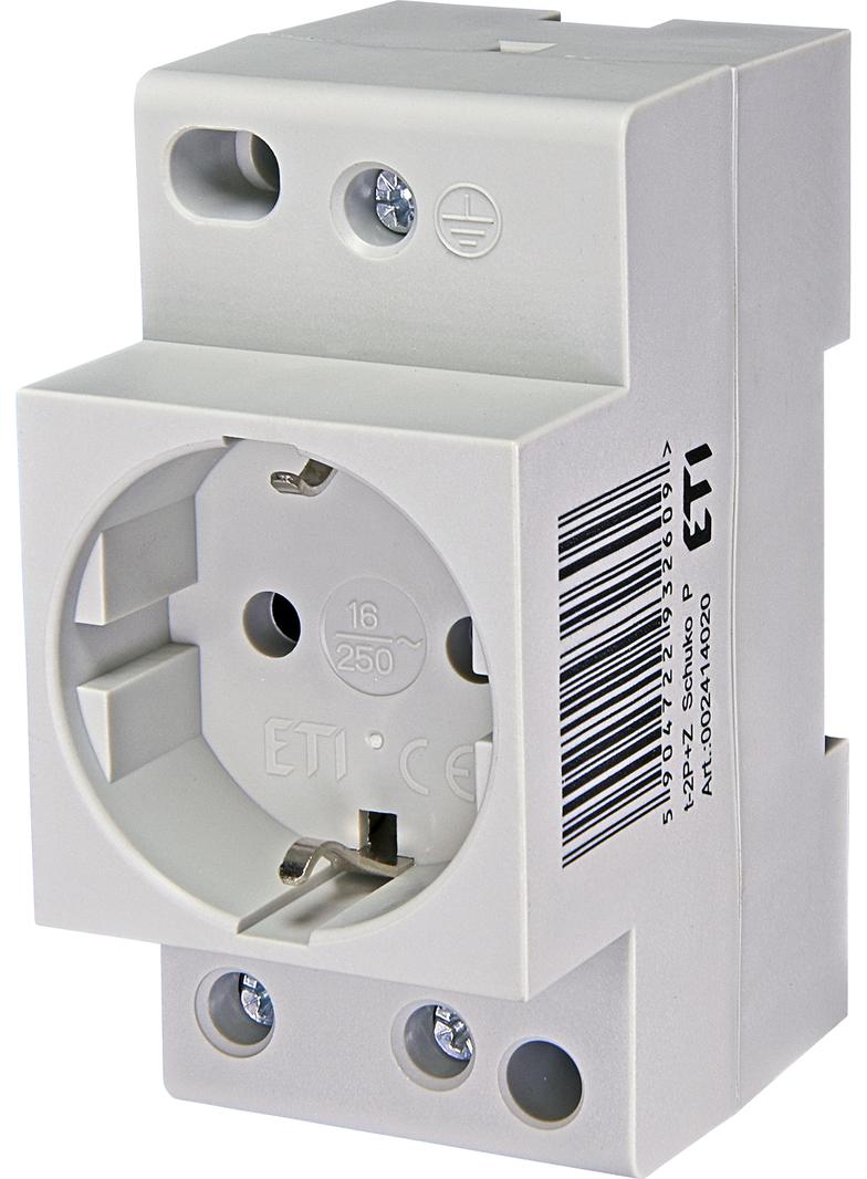 Gniazdo wtyczkowe t-2P+Z Schuko P 002414020 ETI